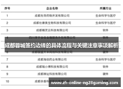 成都蓉城签约边锋的具体流程与关键注意事项解析